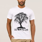 T-shirt silhouette de l'arbre esthétique (Devant)