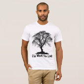T-shirt silhouette de l'arbre esthétique (Devant entier)
