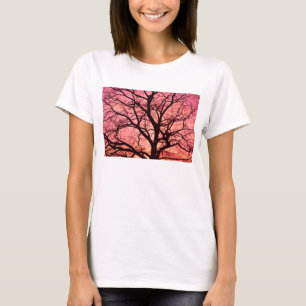 T-shirt Silhouette de l'Arbre Soudé du soir