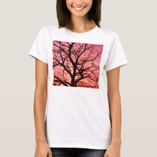 T-shirt Silhouette de l'Arbre Soudé du soir