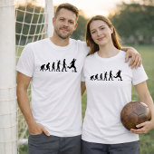 T-shirt Silhouette de l'évolution du football ; Évolution 