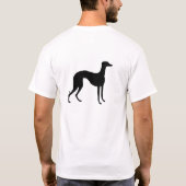 T-shirt Silhouette de Lévrier (Dos)