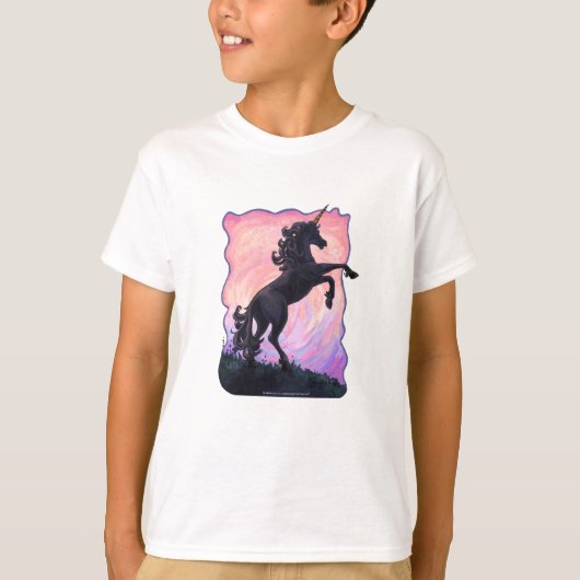 T-shirt Silhouette de licorne (Devant)