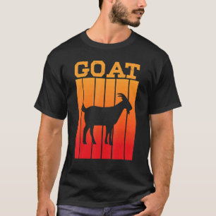 T-shirt Silhouette de l'ombre de la chèvre au coucher du s
