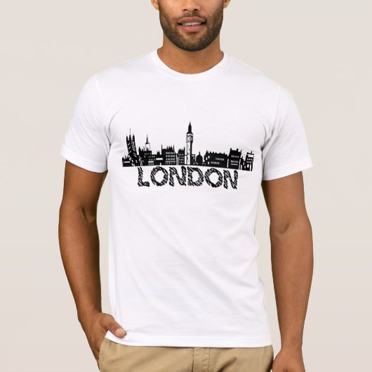 T-shirt Silhouette de Londres (Devant)