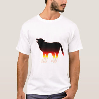 T-shirt Silhouette de loup