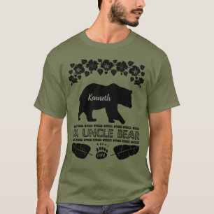 T-shirt Silhouette de l'ours à l'oncle Hawaii Da sur mesur