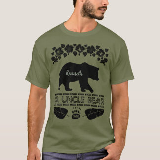 T-shirt Silhouette de l'ours à l'oncle Hawaii Da sur mesur
