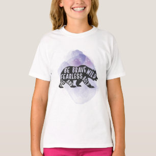 T-shirt Silhouette de l'Ours de la forêt de montagne