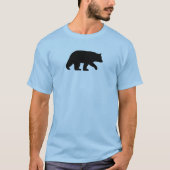 T-shirt Silhouette de l'ours noir | Animal sauvage | Faune (Devant)