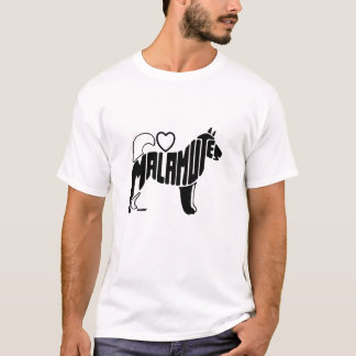 T-SHIRT SILHOUETTE DE MALAMUTES