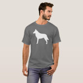 T-shirt Silhouette de Malinois de Belge (Devant entier)