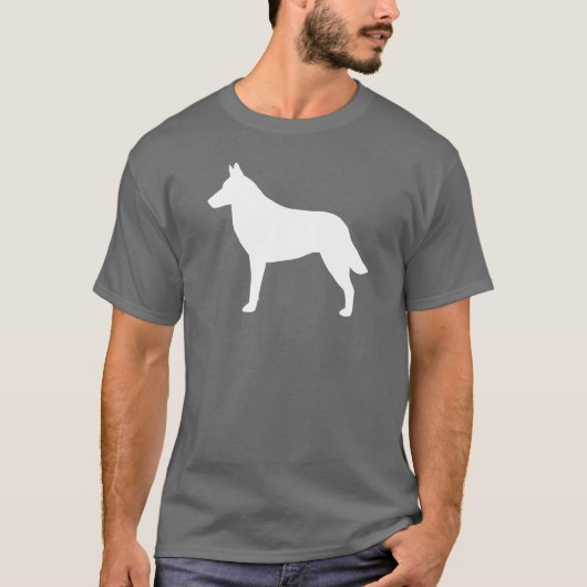 T-shirt Silhouette de Malinois de Belge (Devant)