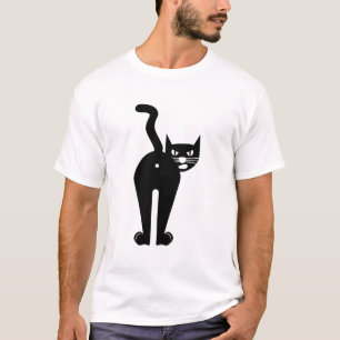 T-shirt Silhouette de Mammifère Chat Animal