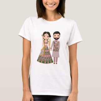 T-shirt Silhouette de mariée et de chambre
