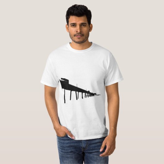 T-shirt Silhouette de pilier d'affaire (Devant entier)