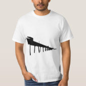 T-shirt Silhouette de pilier d'affaire (Devant)