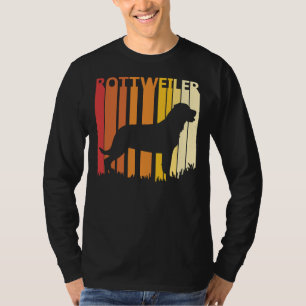 T-shirt Silhouette de race de chien Rottweiler