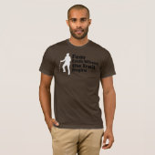 T-shirt Silhouette de randonneur solitaire - Teigne testé  (Devant entier)