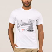 T-shirt Silhouette de requin (Devant)