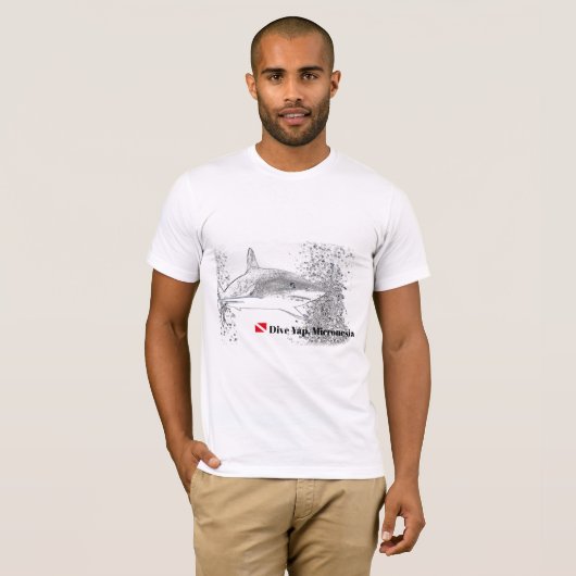 T-shirt Silhouette de requin (Devant entier)