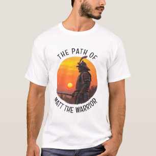 T-shirt Silhouette de samouraï guerrier soleil personnalis
