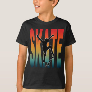 T-shirt Silhouette de skateboard