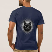 T-Shirt silhouette de tête de chat (Dos)
