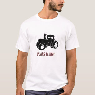 T-shirt Silhouette de tracteur, jeux en saleté