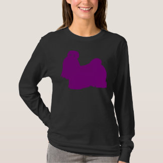 T-shirt Silhouette de Tzu Shih Purple