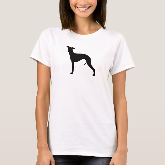 T-shirt Silhouette de whippet (Devant)