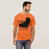 T-shirt Silhouette des Dindons (Devant entier)