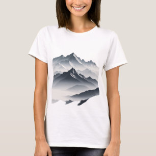 T-shirt silhouette des sommets