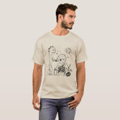 T-shirt Silhouette Dino (Devant entier)