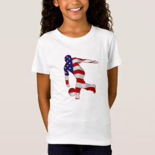 T-Shirt Silhouette du bol à bannière étoilée