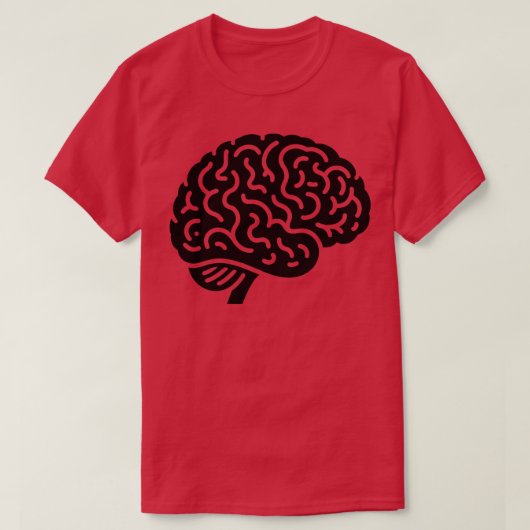 T-shirt Silhouette du cerveau (Design devant)