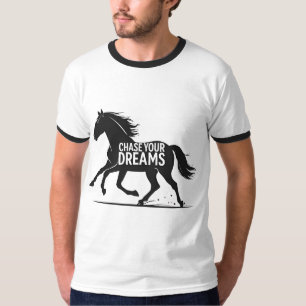 T-shirt Silhouette du cheval à galop
