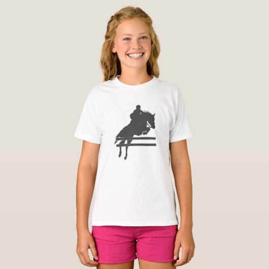 T-shirt Silhouette du cheval de croisement - Choisir la co (Devant entier)