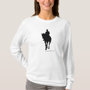 T-shirt Silhouette du cheval de pression
