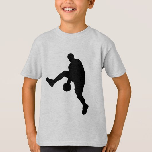 T-shirt Silhouette du joueur de basket (Devant)