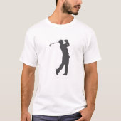 T-shirt Silhouette du joueur de golf (Devant)