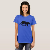 T-shirt Silhouette du Lion de montagne (Devant entier)