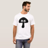 T-shirt Silhouette du visage du champignon moody (Devant entier)