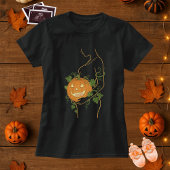 T-shirt Silhouette Enceinte Citrouille Halloween Cute Litt