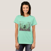 T-shirt Silhouette et Rose (Devant entier)