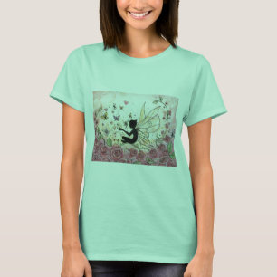 T-shirt Silhouette et roses
