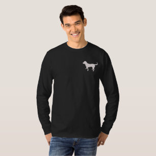 T-shirt Silhouette foncée de laboratoire de noir de