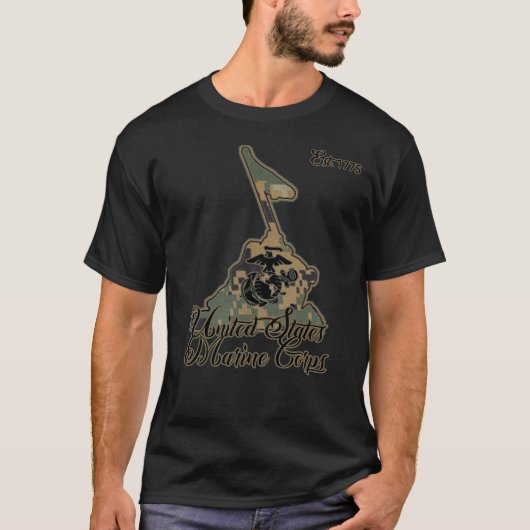 T-shirt Silhouette Iwo Jima (Devant)