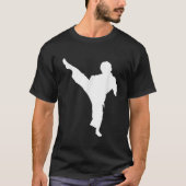 T-shirt Silhouette Karate Fighter Shotokan Martial Arts Ta (Devant)