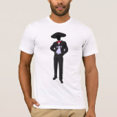 T-shirt Silhouette Mariachi Mens (Devant)